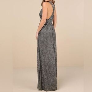 Lulu’s Looking Radiant Metallic Maxi Dress